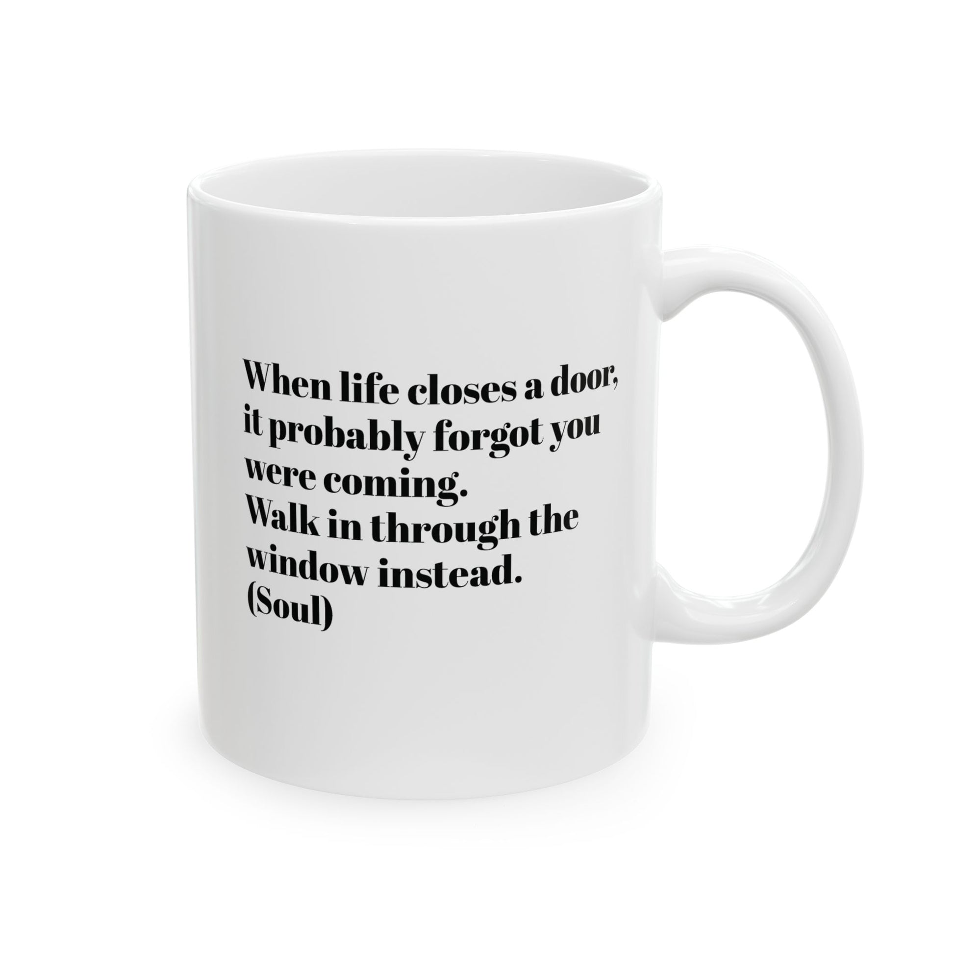 Inspirational Ceramic Mug with Quote, Motivational Coffee Cup, Gift for Friends, Positive Vibes, Cozy Home Accessory