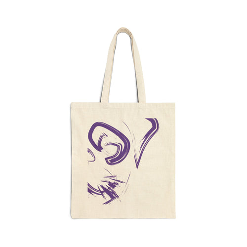 Artistic Dog Face Tote Bag, Eco-Friendly Shopping Bag, Pet Lover Gift, Casual Everyday Use, Unique Art Design, Perfect for Dog Owners